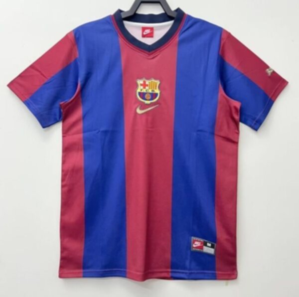 майка ретро Barcelona 1998-1999,полиэстер 100%