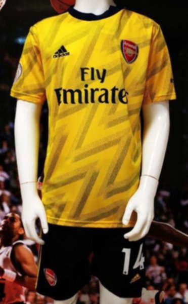 форма Arsenal №14 AUBAMEYANG  2019-2020  гостевая