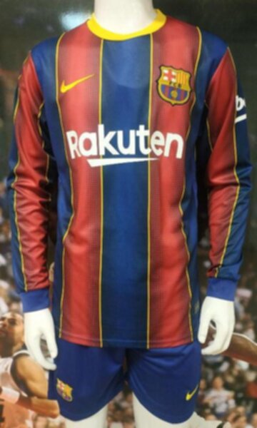 форма Barcelona длинный рукав  2020-2021  домашняя