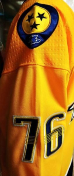 свитер хоккейный Nashville Predators №76 SUBBAN  adidas