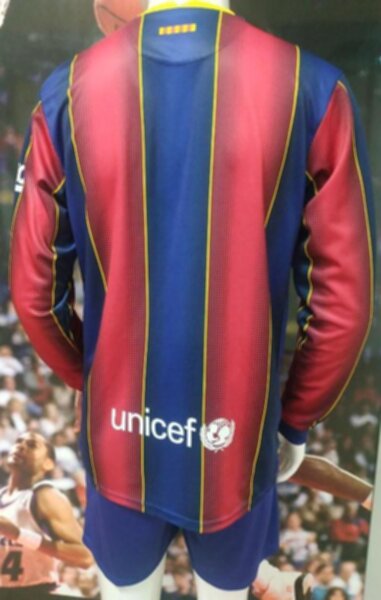 форма Barcelona длинный рукав  2020-2021  домашняя