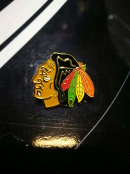значок Chicago Blackhawks(№0673)металл.