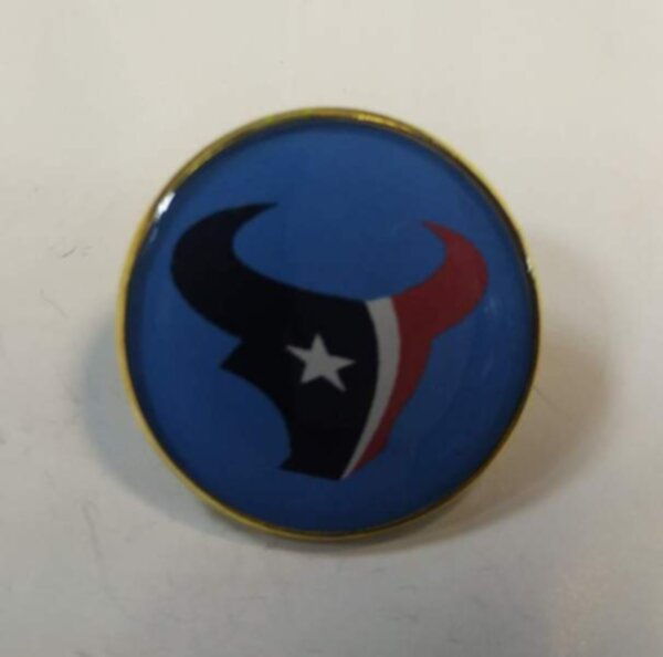 значок Houston Texans  №0298  2,5 см  металл+полимерная смола