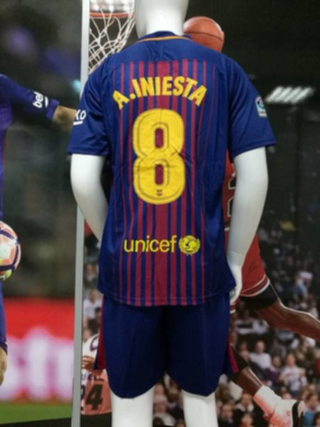 форма Barcelona №8 A.INIESTA  домашняя  2017-2018