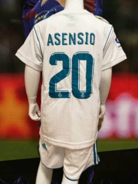 форма детская Real Madrid №20 ASENSIO  adidas  домашняя  2017-2018