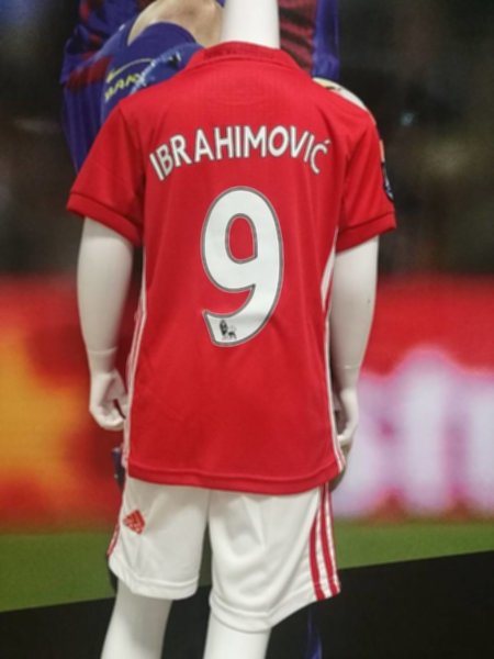 форма детская Manchester United №9 IBRAHIMOVICH  2016-2017