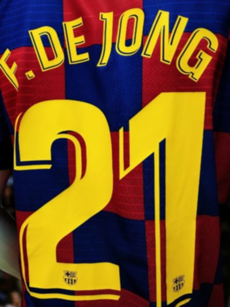 форма Barcelona №21 F.DE JONG  2019-2020 домашняя