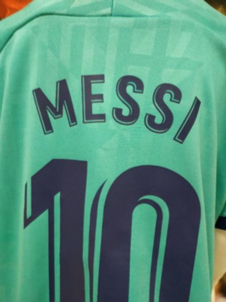 форма детская Barcelona №10 MESSI  2019-2020  резервная  Лига Чемпионов полиэстер 100%