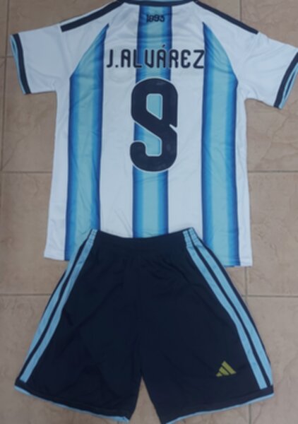 форма  сборной Аргентины №9 J.Alvarez,World Cup 2026,полиэстер 100% 
