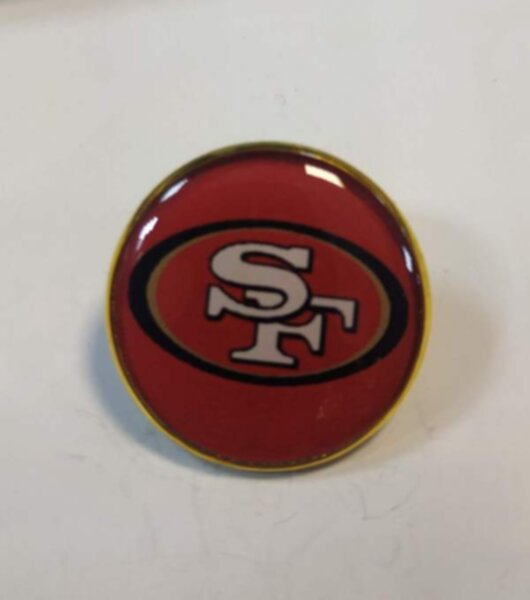 значок San Francisco 49ers  №0172  2,5 см  металл+полимерная смола