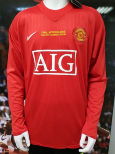 майка Manchester United 2008  ретро  длинный рукав полиэстер 100%