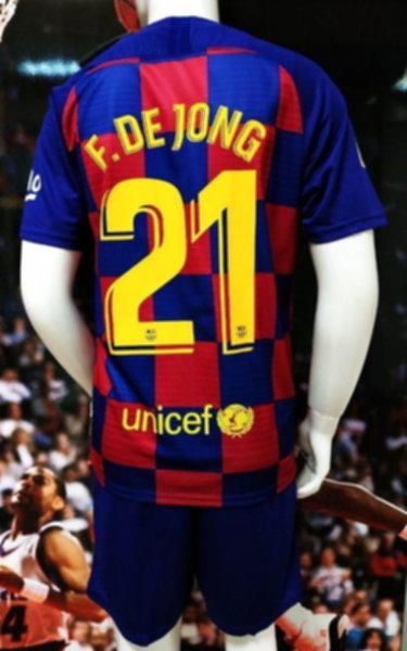 форма Barcelona №21 F.DE JONG  2019-2020 домашняя