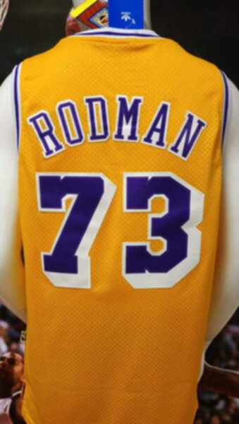 майка баскетбольная Los Angeles Lakers №73 Rodman   adidas 
