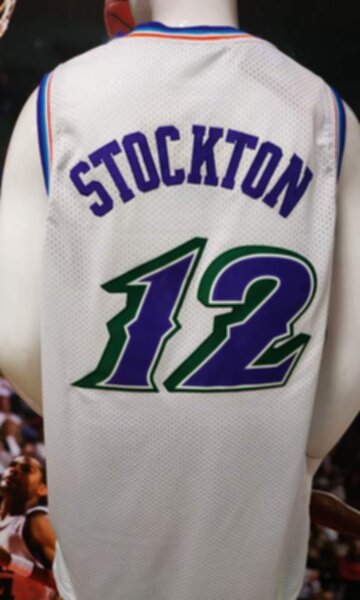 майка баскетбольная ретро  Utah Jazz №12 STOCKTON  adidas
