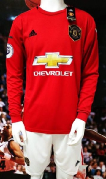 форма Manchester United  длинный рукав   2019-20   домашняя