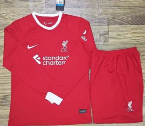 форма Liverpool  длинный рукав  2023-2024  домашняя  полиэстер 100%