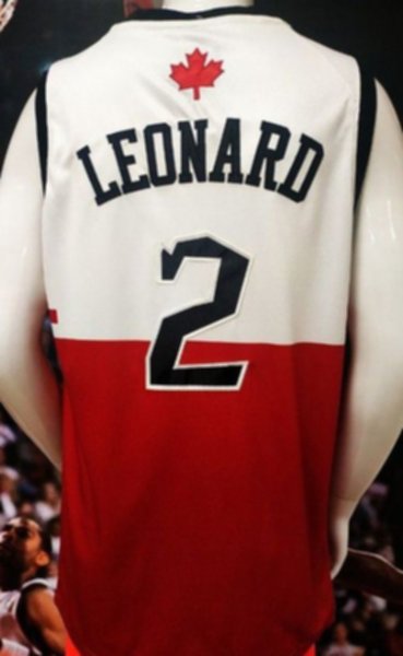 майка баскетбольная  Toronto Raptors №2 LEONARD  nike