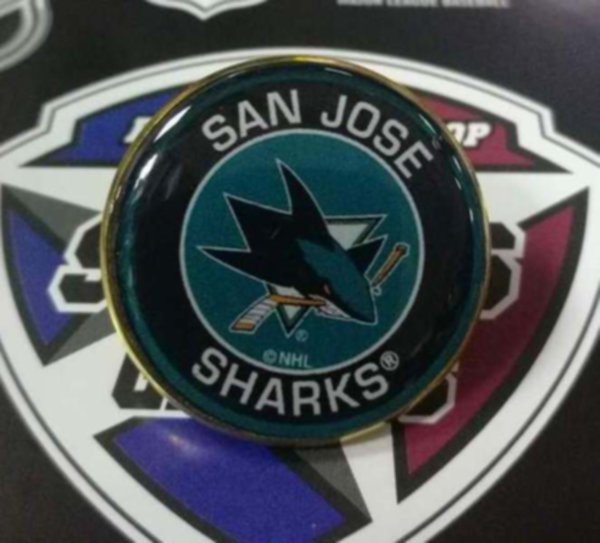 значок San Jose Sharks  №0759  2,5см