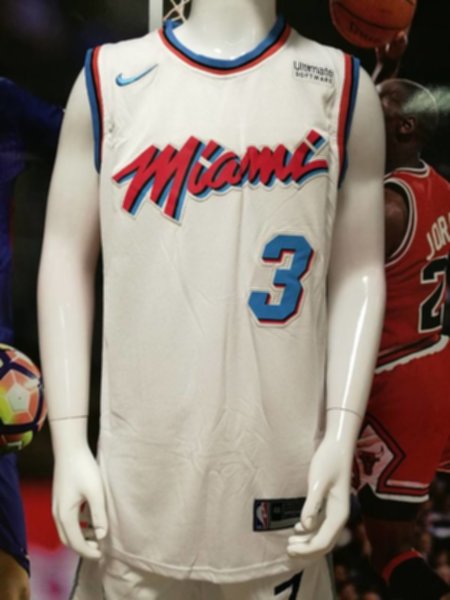 майка баскетбольная  Miami Heat №3 WADE  nike