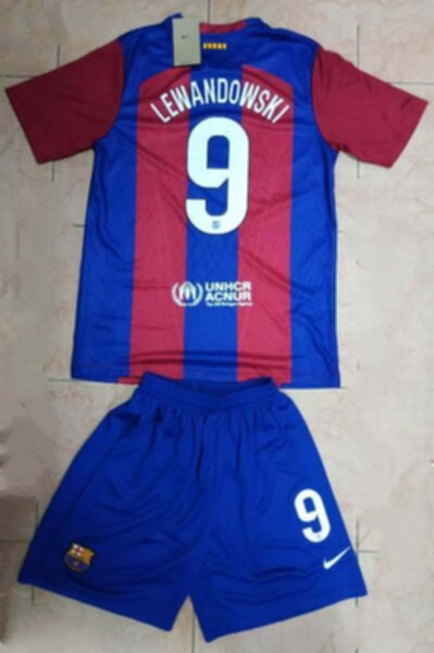 форма Barcelona №9 LEWANDOWSKI  2023-2024 Nike домашняя полиэстер 100%