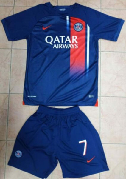 форма детская Paris SG №7  MBAPPE  2023-2024 Nike  домашняя   полиэстер 100%