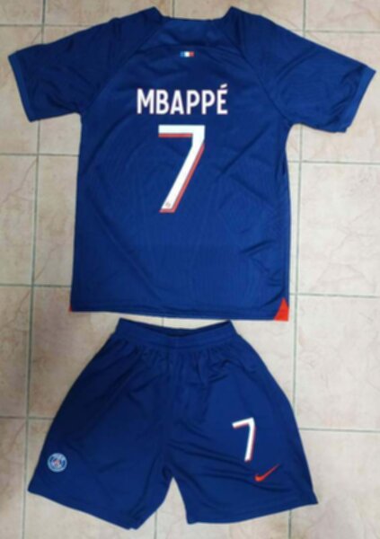 форма детская Paris SG №7  MBAPPE  2023-2024 Nike  домашняя   полиэстер 100%