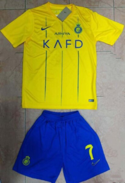 форма детская Al Nassr №7 C.RONALDO 2023-2024 домашняя полиэстер 100%
