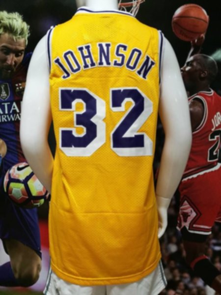 майка баскетбольная ретро Los Angeles Lakers №32 JOHNSON  adidas 