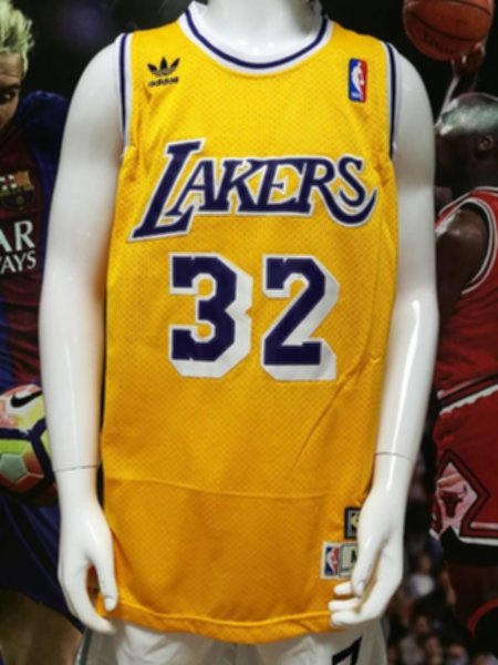 майка баскетбольная ретро Los Angeles Lakers №32 JOHNSON  adidas 