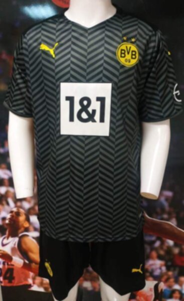 форма Borussia Dortmund  2021-2022  гостевая  полиэстер 100%