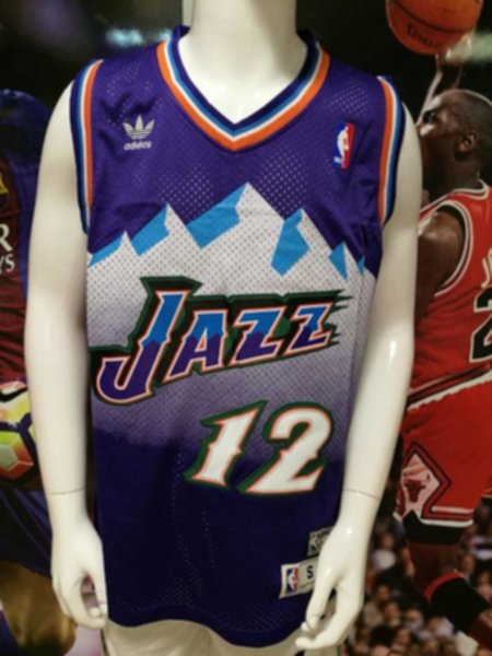 майка баскетбольная ретро  Utah Jazz №12 STOCKTON  adidas