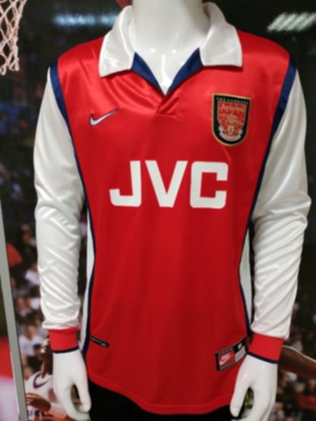 майка Arsenal 1998  ретро  длинный рукав  полиэстер 100%