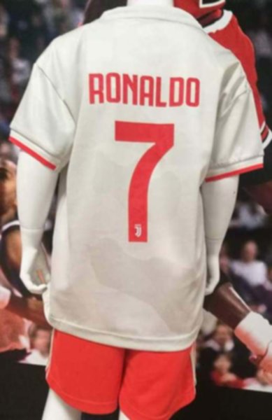 форма Juventus детская  №7 RONALDO  2019-2020  гостевая