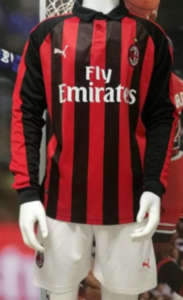 форма AC Milan длинный рукав  2018-2019