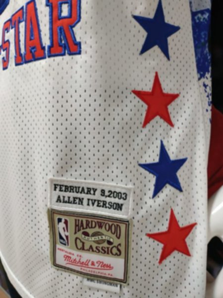 майка баскетбольная All stars game №3 IVERSON  2003 Mitchell and Ness 