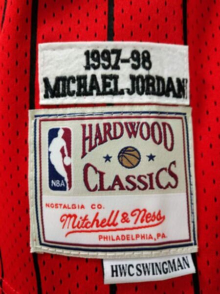майка баскетбольная Chicago Bulls №23 JORDAN  Mitchell & Ness