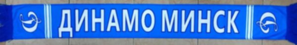 шарф Динамо Минск  двухсторонний,130 см х 17 см,флис 100%