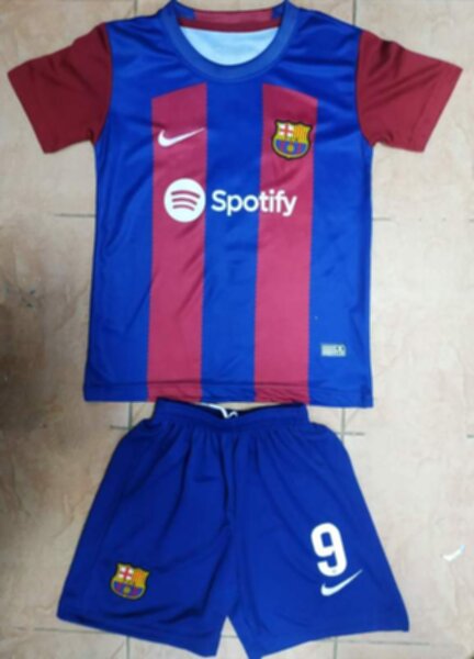 форма детская Barcelona №9 LEWANDOVSKI 2023-2024 Nike  домашняя