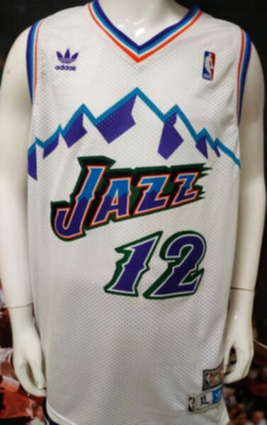 майка баскетбольная ретро  Utah Jazz №12 STOCKTON  adidas