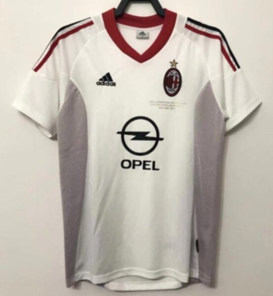 майка ретро AC Milan 2002-2003,Лига Чемпионов,полиэстер 100%