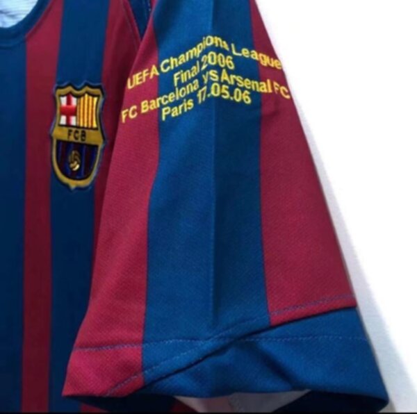 майка ретро Barcelona 2006 финал лиги чемпионов,полиэстер 100%