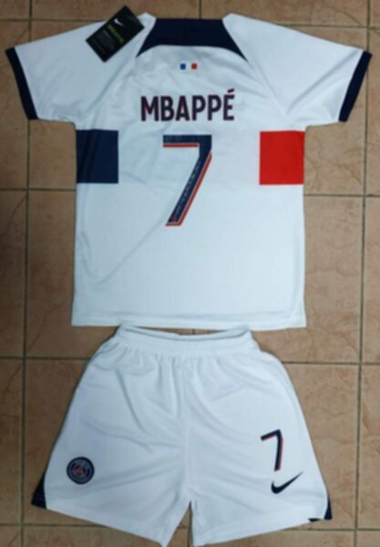 форма Paris SG №7 MBAPPE  2023-2024 Nike гостевая,полиэстер 100%