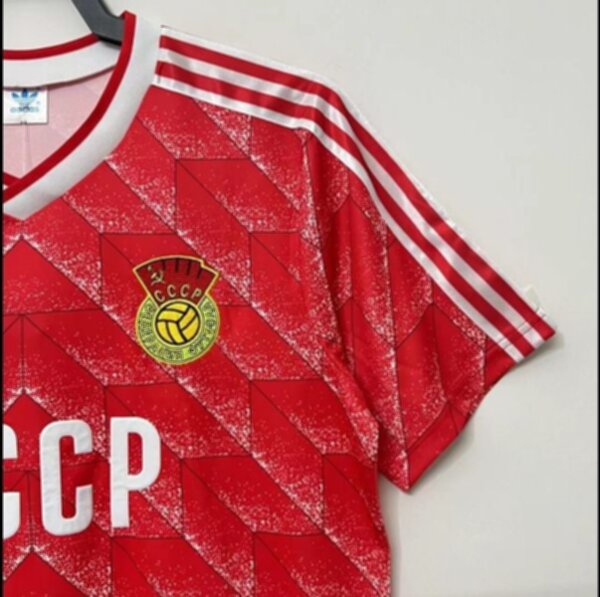 майка сборной СССР  ретро  1988-1989 adidas  полиэстер 100%
