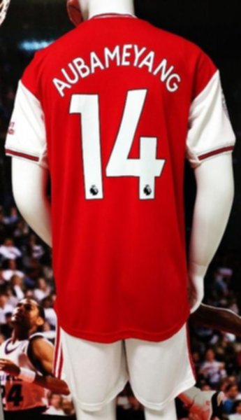форма Arsenal №14 AUBAMEYANG  2019-2020  домашняя