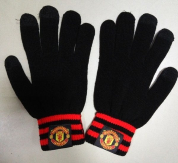 перчатки вязанные сенсорные Manchester United
