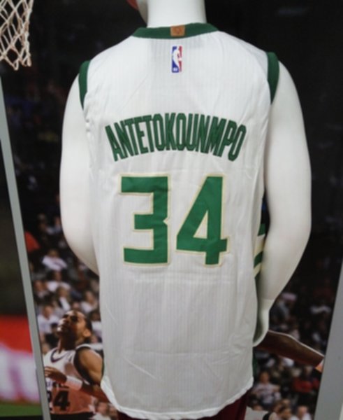 майка баскетбольная Milwaukee Bucks №34 ANTETOKOUNMPO  nike