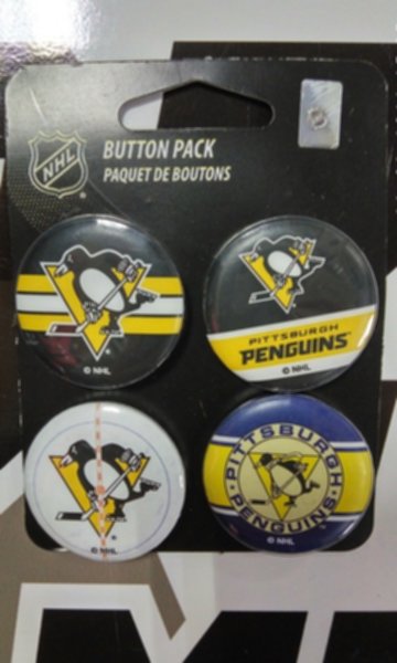 набор значков Pittsburgh Penguins 4шт.