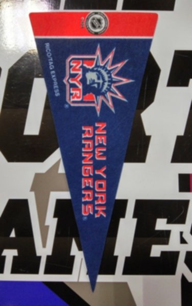 вымпел New York Rangers(22,5см х 10см)(фетр)