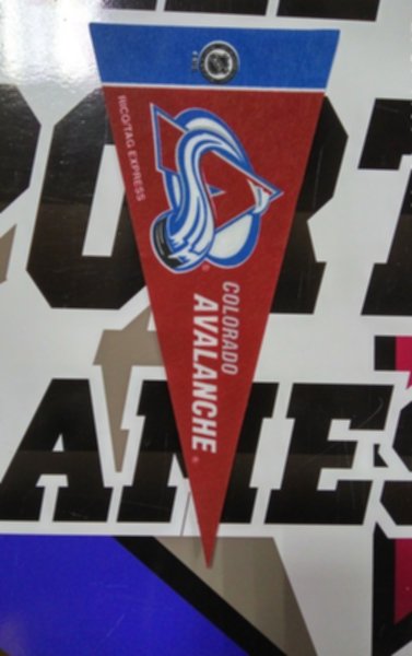 вымпел Colorado Avalanche(22,5см х 10см)(фетр)