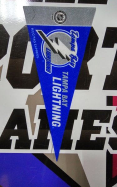 вымпел Tampa Bay Lightning(22,5см х 10см)(фетр)